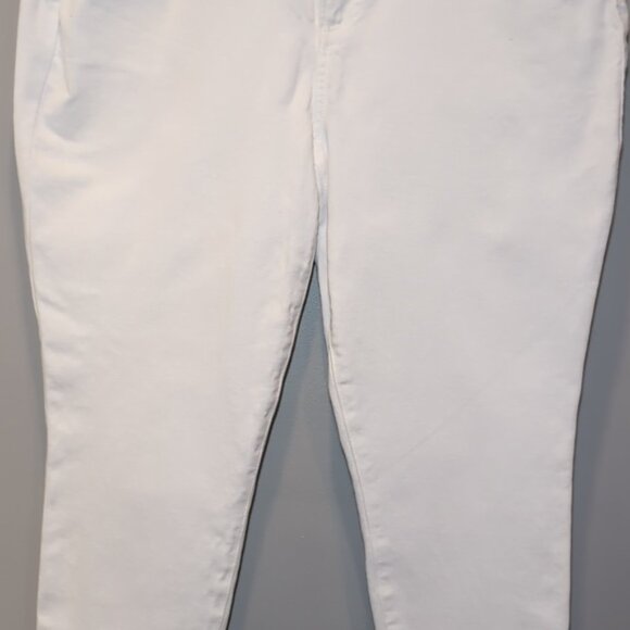 PAIGE Flaunt Bombshell Ankle Skinny Jeans Blanchette White Denim Curvy Fit - Picture 7 of 17